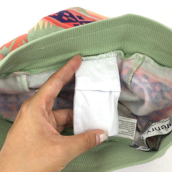 NWOT FP Henry Mills Matcha Aztec Fleece Shorts - Picture 4 of 7